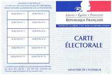 carte electoral